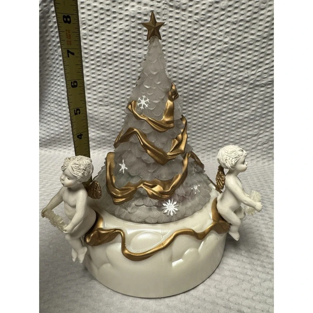 Vintage 1996 Avon Sparkling Angelic Musical‎ Christmas Hark the Herald Angels